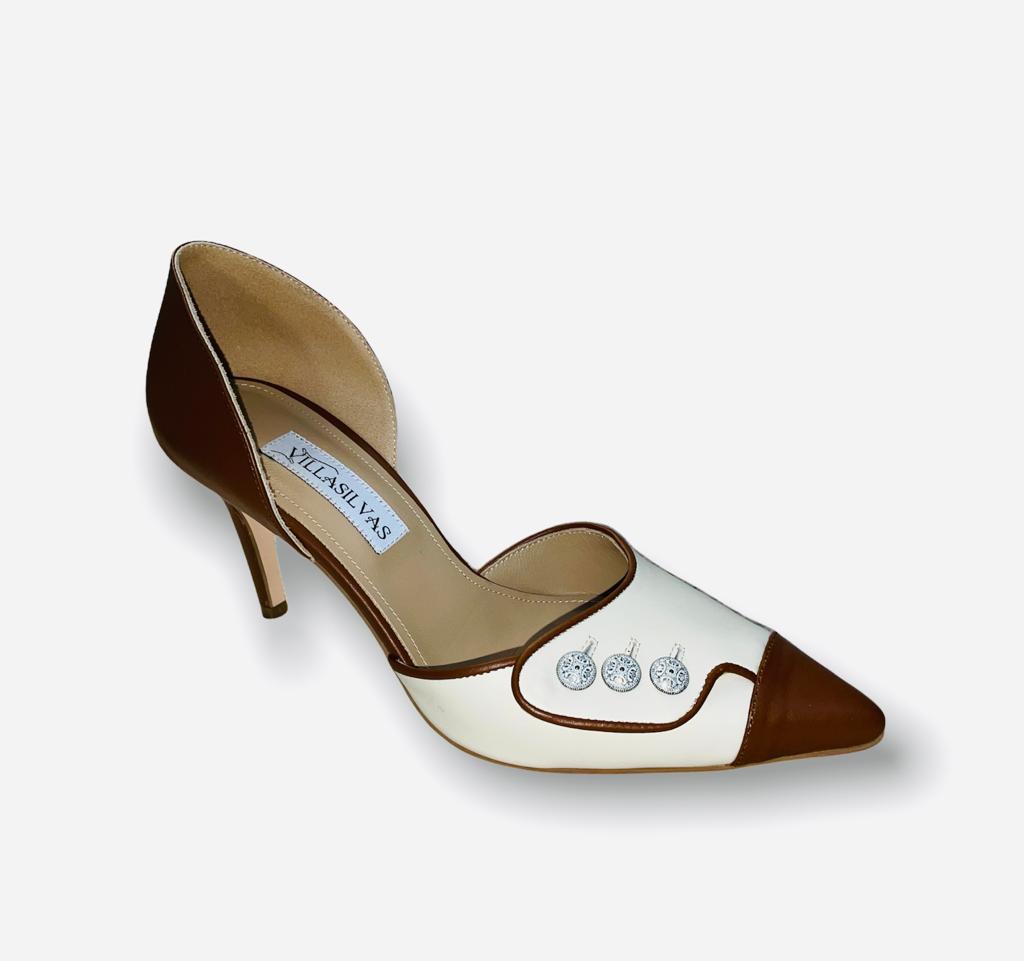 BALMORAL MID HEEL PUMP