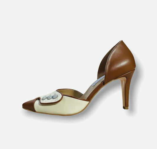 BALMORAL MID HEEL PUMP