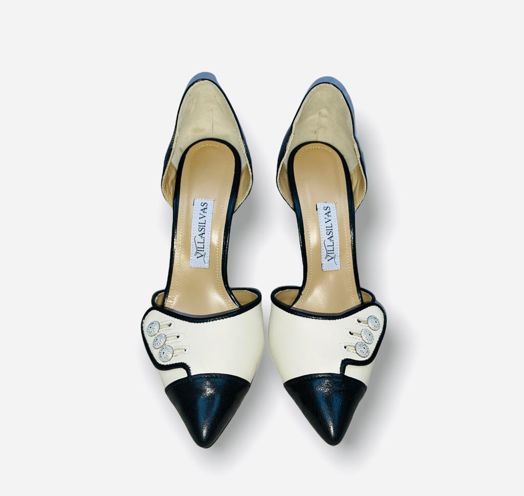 BALMORAL MID HEEL PUMP