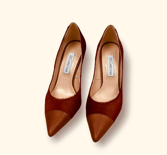 BENEDICTINE MID HEEL PUMP