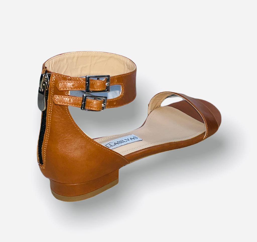 DOUBLE MONK STRAP FLAT SANDAL