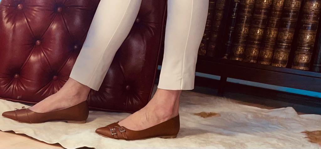 DOUBLE MONK STRAP POINTY BALLERINAS