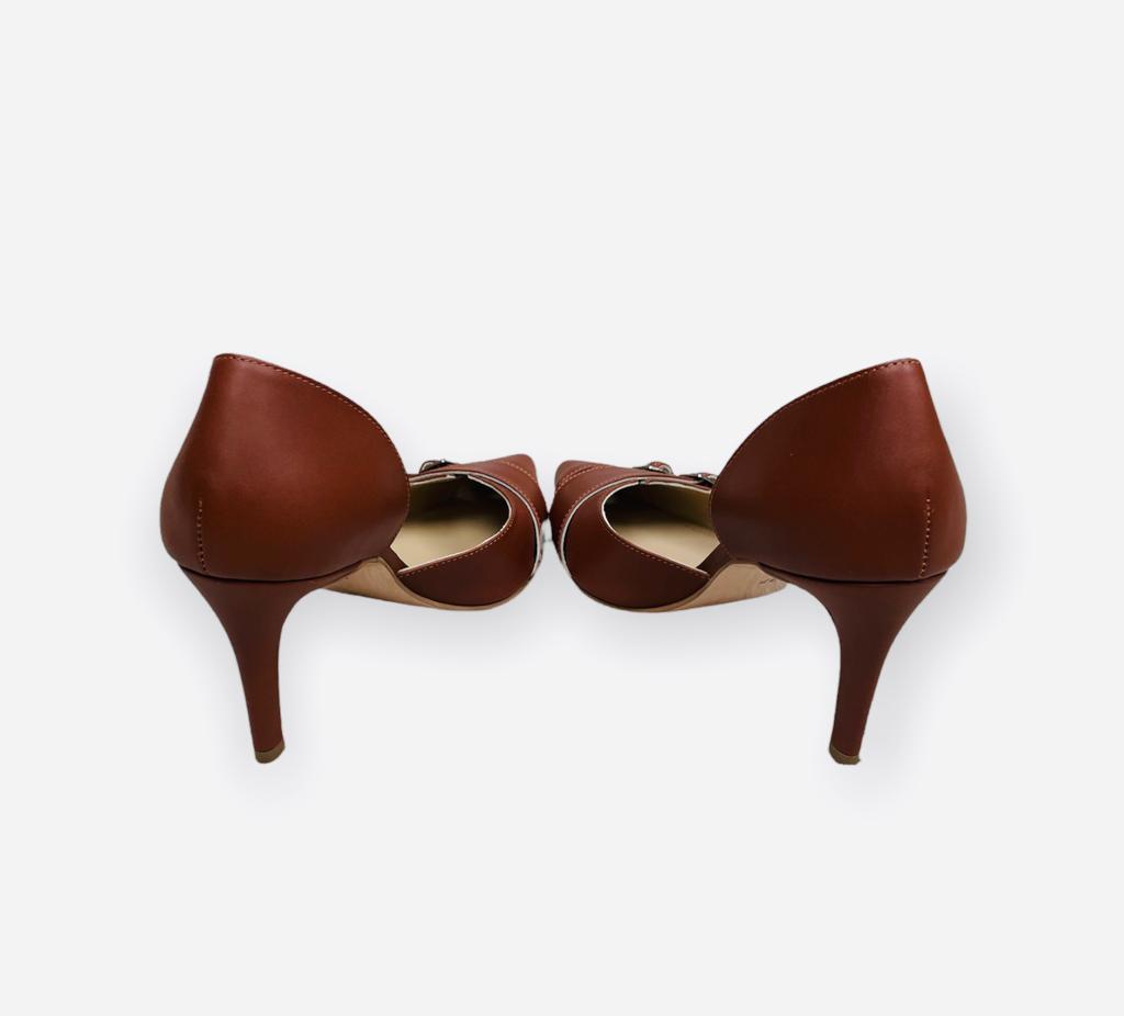 DOUBLE MONK STRAP MID HEEL  PUMP